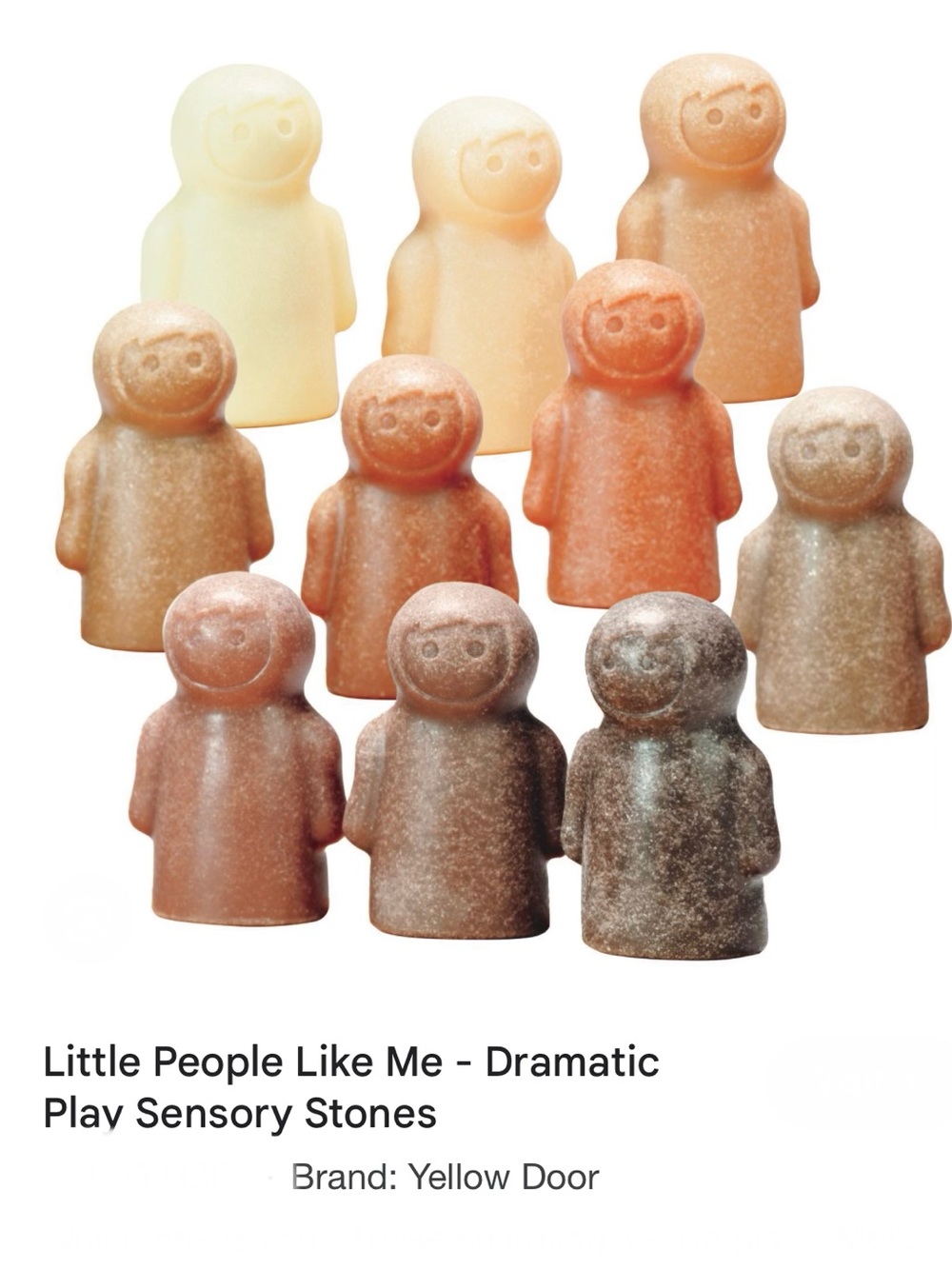 Yellow Door Little People Like Me Sensory Stones - Warm Neutral Set